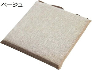 座布団 椅子用 クッション 無地デザイン ひも付きカバー洗える 厚さ約4cm シートクッション 座り心地いい 四角 クッション 低反発 通気性 家用 オフィス 学校 贈り物 40X40x4cm