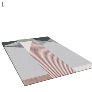 ラグマット カーペット リビングカーペット 北欧 おしゃれ 幾何系柄 ラインアート ストライプ 静音性 滑り止め 厚い 柔らかい フロアマット 床保護マット リビング 寝室