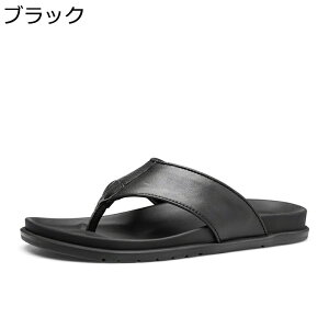 ビーチサンダル おしゃれ クッション 防滑 レザー スリッパ 島ぞうり スリッパ トングサンダル メンズ 本革 鼻緒 痛くない アウトドア 室内用 軽量 カジュアル 夏 日常着用 水陸両用