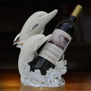 イルカワインラック ワインボトルホルダー ワイン棚 ワインラック かわいい 樹脂 ワインディスプレイホルダ 装飾 クリエイティブイルカワインホルダー シングルワインボトルホルダー 玄関