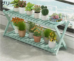 プランタースタンド 2段 室内 植物棚スペースを節約する 植木鉢 スタンド 日光浴 良い安定性 揺れにくい 耐荷重100KG 場所取らずに沢山重い鉢でも置けて お花を楽