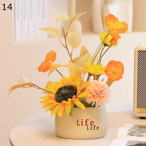 造花 枯れない花 アジサイ たんぽぽ 菊 キク 向日葵 ラベンダー 造花インテリア 観葉植物 装飾花 花束 リアル 本物そっくり 花瓶付き 簡単世話いらず 北欧 アート ins 部屋 玄関 お見舞い イン