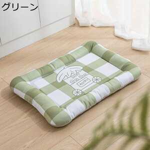 ペットベッド ペットクッション 花柄 ペットソファー 犬用ベッド チェック柄 猫用ベッド 滑りにくい裏生地 カバー取り外し可 水洗える 室内 お手入れ簡単 保温防寒 寝床 耐え噛み 肌触りよ