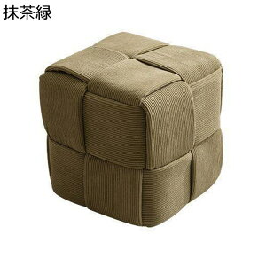 足置き スツール ソファスツール オットマン 合皮 スクエア 編み込み柄 ロースツール ミニスツール 座れる デスク下 座椅子 室内移動 負担軽減 柔らかい 高密度 待合い椅子 飾り台 靴替えス