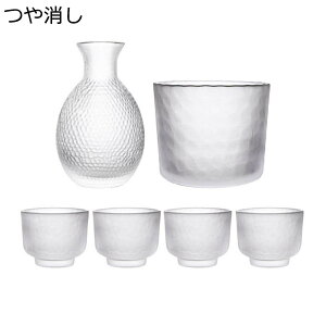 酒器セット 徳利 とっくり ぐい呑み おちょこ セット ガラス徳利セット 冷酒耐熱ガラス 酒燗冷酒器 冷酒 燗瓶 酒盃 お酒入れ 酒器揃 ガラス グラス 6点セット 日本酒用 晩酌 プレゼント ギフ