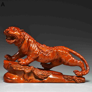 虎の置物 置き物 寅 とら 木彫り 虎人形 鎮宅 招財 厄除け 仕事運 福運 成功 インテリア リアル 装飾用 風水 飾り物 机の装飾 風水グッズ 開運 縁起物 風水雑 引っ越し 祝い プレゼント オフィ