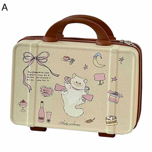 ミニスーツケース 猫 犬 可愛い 化粧箱 スーツケース ハンドバッグ 機内持込 携帯 小格納 キャリーバッグ ミニトランク ハードジッパー 小型 コスメポーチ コスメバッグ 女性用 持ち運び 超