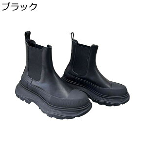 ワークシューズ 厚底 チェルシーブーツ ショートブーツ ユニセックス サイドゴア ビジネスブーツ サイドゴアブーツ 春夏秋冬 ハイカット 防滑 履き心地 むれない 牛革 幅広 アウトドア 通学