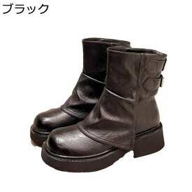 騎士ブーツ レディース ショートブーツ ブーティ 秋冬 カジュアル ミドルブーツ くしゅくしゅ エンジニアブーツ ヴィンテージ ドレープ カジュアル 厚底ブーツ チャンキーヒール 可愛い お呼ばれ