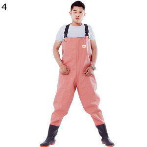 チェストハイウェーダー 釣り ウェーディングシューズ 男女兼用 胴長 長靴 簡単脱着 伸縮ベルト ラジアルソール 完全防水 農作業 釣り アウトドア 滑り止め フィッシングウェーダー 作業靴