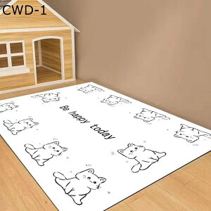 ペットマット PVC 防水 防汚 拭ける 可愛い柄 カーペット PUレザー 犬 猫用 フローリング フロアマット 速乾 介護 洗える 防滑 傷防止 小型・中型・大型犬用 ペットフェンス・サークル・ケー