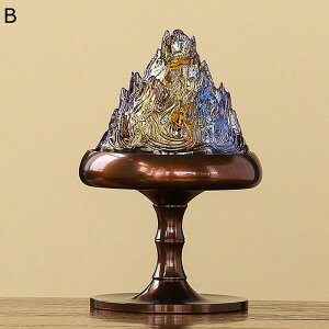 山の香炉 渦巻き線香皿 香道用 銅製 置物 風水グッズ オシャレ ストレス解消 蓋付き 癒やし香炉 リラクゼーション 聞香炉 香具 香道用具用品 誕生日プレゼント 卒業式 寝室 瞑想 ヨガ