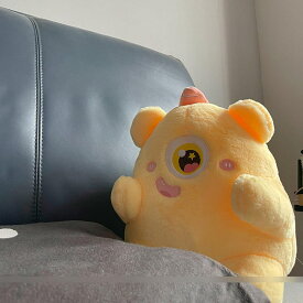 ぬいぐるみ 縫いぐるみ モンスター 化け物 おもちゃ カワイイ 萌え萌え キュート 抱きまくら ふわふわ もちもち もふもふ 添寝 癒し系 女の子 ベビー 居眠り 柔らかい ベッドサイド ソファー 黄