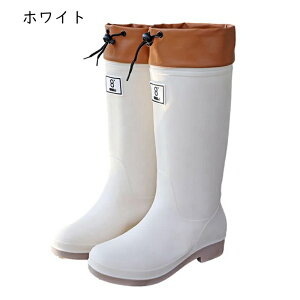 長靴 レインブーツ ロングブーツ ハイカット ソフト レディース カバー付き ブーツ 防滑 作業靴 速乾 軽い 洗車ブーツ 晴雨兼用 梅雨?策 通勤 シンプル ヴィンテージ おしゃれ 耐油 撥水