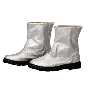 安全靴 ハイカット 作業ブーツ 作業靴 先芯入り アルミ箔 耐火性 耐熱断熱ブーツ 火炉保護ブーツ 高温耐性30.0 cm0度 軽量 防臭 防滑 衝撃吸収 軽量 火災救助ブーツ 製錬 男女兼用 火事現