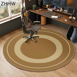 ゲーミングチェアマット 丸型 円形チェアマット デスクカーペット モダン 特大 フロア ゲーミング椅子 静音吸音 滑り止め ソフト 静電気防止 無臭 洗濯可 オフィス ペット 食卓