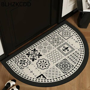 ドアマット 屋外用ドアマット 玄関マット 半円 おしゃれ 入口マット 屋外 室内 洗えてカットができる ビニール 泥落としマット 防水 簡単に掃除 洗濯機で洗える 滑り止め 室内用玄関マット