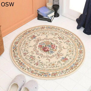 チェアマット 丸形 円型 床保護マット 大判 足元 ラグ ゲーミング椅子 大判 レトロ 足元 カーペット デスクチェア デスク下 椅子オフィス 在宅勤務 部屋