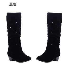 ジョッキーブーツ ロングブーツ レディース 高筒 スエード ビジュー 袴ブーツ 秋冬春 合成皮革 足細く見え 安定感 防水 防滑 落ちにくい おしゃれ セクシー 大人 長靴 大きいサイズ 通勤 通