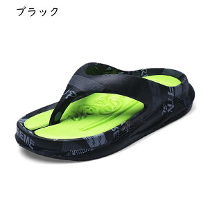 トングサンダル メンズ ビーチサンダル サンダル 厚底 歩きやすい 鼻緒付き 夏用 通気性 韓国 おしゃれ ストリート 迷彩 外履き 滑り止め カジュアル ハワイ 海辺 プール