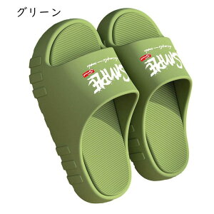 スリッパ ルームシューズ メンズ 室内スリッパ カップル 通気 耐摩耗性 厚底 韓国 おしゃれ 英字柄 サイレント ノンスリップ 北欧 無地 カジュアル 柔らかい 夏用スリッパ