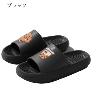スリッパ レディース メンズ 夏用スリッパ 通気 バススリッパ ルームシューズ 室内 4cm厚底 韓国 おしゃれ 犬柄 耐久性 軽量 すべり止め サイレント ソフト トイレスリッパ
