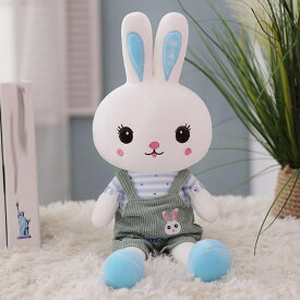 ウサギぬいぐるみ ぬいぐるみ 抱き枕 かわいい ウサギ人形 大きいサイズ ふわふわ ソフト 快適 女の子 男の子 お祝い 誕生日 クリスマス プレゼント グリーン 46cm