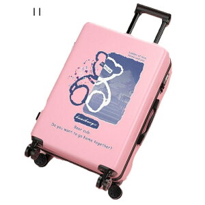 キャリーケース スーツケース キャリーバッグ キャラクター 可愛い 軽量 大きいサイズ 静音ダブルキャスター 耐衝撃 ファスナータイプ ロック付き ダイヤル式 引っ越し 旅行 出張スーツケ