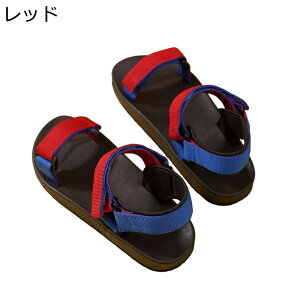 スポーツサンダル 厚底 レディース スニーカー ファッションサンダル パッチワーク マジックテープ 調節可能 さんだる 夏靴 走れる 爽やか 疲れにくい 滑りにくい 韓国 お旅 運動用 ビーチ