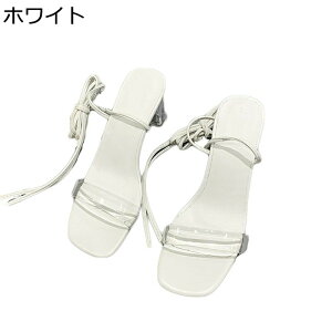 レディース サンダル クリア ハイヒール グラディエーターサンダル チャンキーヒール レースアップ 歩きやすい 疲れにくい 夏ブーツ まきとり セクシー 通気性 滑らない デイリー 通勤 オフ