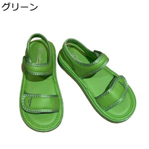 スポーツサンダル レディース スニーカー ファッションサンダル プラット マジックテープ着脱式 アンクルストラップ 調節可能 夏用 走れる 爽やか 通気性 韓国 簡約 レジャー ランニング