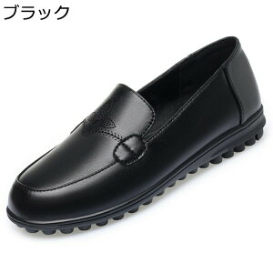 モカシン ぺたんこ レディース フラットシューズ 大きいサイズ 韓国風 おしゃれ 花柄刺繍 ママシューズ カジュアルシューズ 2.5cm太ヒール 歩きやすい 軽量 疲れない 滑り止め 美脚 春秋