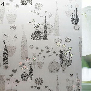 窓目隠し 花柄ガラスシート 竹 白花柄 ボーダー 断熱シート 窓フィルム ガラスシート 外から見えない 静電ペースト ガラス 剥がせる 水で貼る めかくしシート 遮光 すりガラス対応 おしゃれ