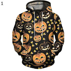 パーカー 2xs-6xl かぼちゃ柄 3Dプリント フルオーバー 長袖 メンズ レディース トレーナー スウェット 春服 秋服 ビックシルエット 気持ちいい ソフト おかしい 個性的 おもしろ ハロウィン 普段着