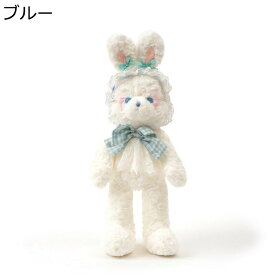 ロリータウサギ 兎縫いぐるみ 縫い包み リボンヘッドドレス付き Lolita飾り もこもこ もふもふ 動物 誕生日 ギフト 可愛い おもちゃ 癒しグッズ 部屋飾り 安眠グッズ ネムネム 女の子 キッズ