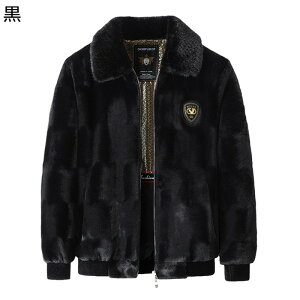 メンズ 毛皮ジャケット ファーコート ビジネスジャケット フルジップ ブルゾン 折り襟 フェイクファー もこもこ 無地 シンプル 簡約 厚手 ジャンパー スタジャン 着痩せ ルーズ カジュアル