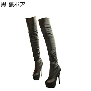 ロングブーツ オーバーニーハイブーツ 秋 冬 レディース 21.5-28.5cm ハイヒール 長ブーツ 長靴 カジュアル セクシー ファッション 大きいサイズ きれいめ シンプル 無地 撥水 女子力 美脚