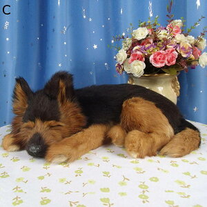 リアルドッグ 置き型 イヌぬいぐるみ 置物 寝そべり 犬おもちゃ インテリア 景品 本物そっくり モデル 撮影道具 模型 雑貨 部屋飾り 事務室 室内 生き生き 手工芸品 癒し ふわふわ