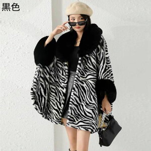 ファーショール ボリューム ストール マント レディース 冷房対策 ゼブラ柄 ひざ掛け 大判 ケープコート 秋冬 マフラー 防寒保温 ふわふわ カジュアル 普段着 フォーマル 旅行 ポンチョ エレ