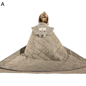 着る毛布 着るブランケット ショールマント 肩掛け ひざ掛け 3way 男女兼用 冬 ルームウェア 冬 あったか ガウン パーカー 可愛い フード付き ひも アニマル お昼寝 オフィス サボ 便利 ピンク