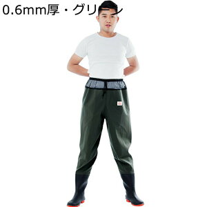 ウェーダー メッシュ腰 ウェストタイプ ゴム紐 ラジアル 一体成型 男女兼用 潮干狩り 農業 土木 清掃 厚底 作業靴 防水ずぼん ヒップブーツ 滑らない 完全防水 通気 耐磨耗 フィッシングウェ