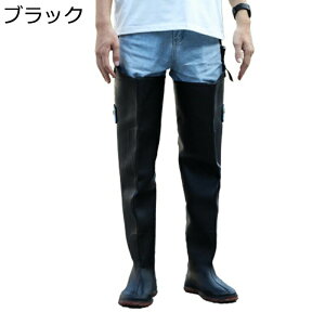 ヒップウェーダー レインブーツ メンズ 長くつ ウェーダー 胴付き 大人用 透湿 フィッシングウェーダー 作業着 釣り用 調節可能 ラジアルソール 漁業用 田植え 水産業 漁業 厚底 防風 滑り止