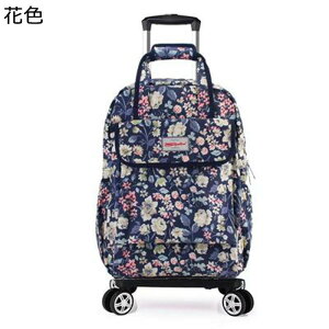 キャスター付き キャリーバッグ スーツケース 2way 花柄 ソフトキャリーケース ナイロン 丈夫 コンパクト 静音 折りたたみ トロリーケース 大容量 キャリー 手提げげバッグ おしゃれ ビジネ