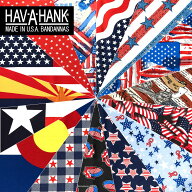 【HAV-A-HANK ハバハンク】 バンダナ アメリカン フラッグ 老舗 ブランド アメリカ製 米国製 おしゃれ ブ…