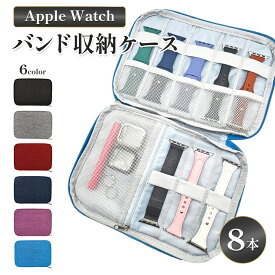 【新商品限定P10倍】 アップルウォッチ バンド 収納ケース 収納バック 収納 ケース ポーチ Apple watch apple watch AppleWatch applewatch 1000円ポッキリ 送料無料 黒 ブラック グレー 赤 レッド ネイビー 紺 紫 パープル 青 ブルー