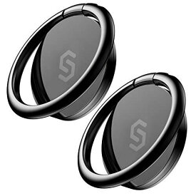 【2個入り】Syncwire スマホリング 携帯リング 薄型 360°回転 落下防止 指輪型 スタンド機能 iPhone リング ホールドリング フィンガーリング iPhone 14/14 Plus/14 Pro/14 Pro Max/13mini / 13 /13 Pro / 13 Pro Max/iPhone 12シリーズなどのiPhone/Android各種他対応