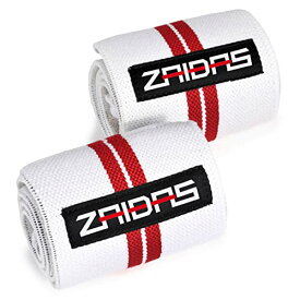ZAIDAS リストラップ 55cm ウェイトトレーニング 筋トレ 手首サポーター 手首固定 ホワイト レッド