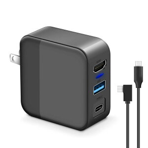 3in1@\ switchhbN HDMI ϊA_v^[ 45W }[d Type-c[diHDMI/USB 3.0/TYPE-C)ACA_v^[ PSEF؍ ߓdی RpNg switch hbNpi switch oled/iPhone15Ή TV[h 1.2M Type-CP