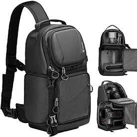 TARION カメラバッグ スリングバッグ カメラバック リュック ハードシェル ショルダーバッグ 撥水加工 サイドアクセス フールオープニング カメラケース TRS