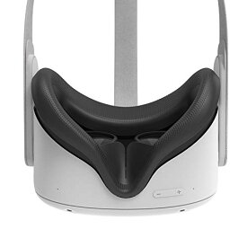 AMVR Oculus Quest 2 に対応カバー シリコンカバー フェイスカバー フェイスクッションカバー 光漏れを軽減 防汚汗止め Oculus quest 2用 水洗い可能 交換用 (ブラック)